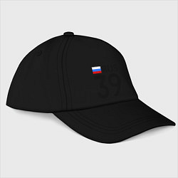 Бейсболка RUS 39, цвет: черный