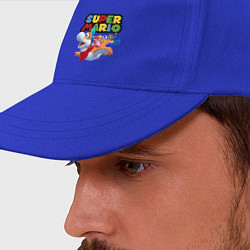 Бейсболка Super Mario убойная компания, цвет: синий — фото 2