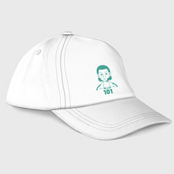 Бейсболка Игрок 101, цвет: белый