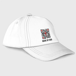 Бейсболка Сделано Богом, цвет: белый