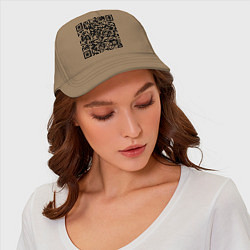 Бейсболка QR-код Скала Джонсон, цвет: миндальный — фото 2
