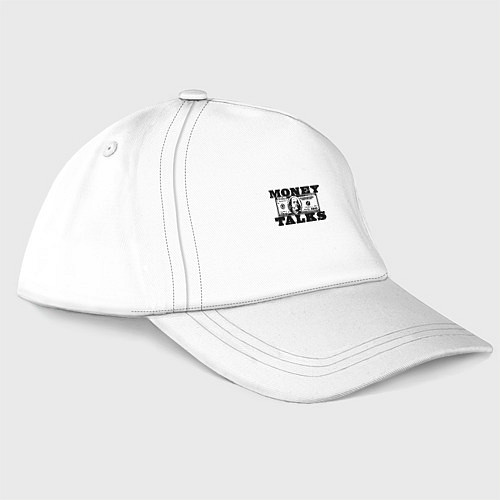 Бейсболка Деньги решают Money Talks / Белый – фото 3