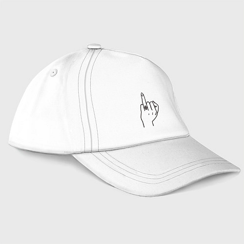 Бейсболка Безымянный палец невесты / Белый – фото 3