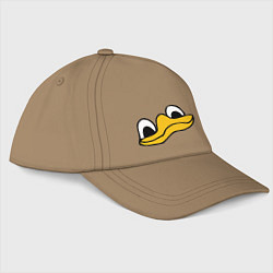 Бейсболка Утиная морда duck face, цвет: миндальный