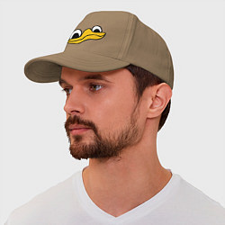 Бейсболка Утиная морда duck face, цвет: миндальный — фото 2