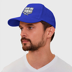 Бейсболка Mama ama criminal, цвет: синий — фото 2