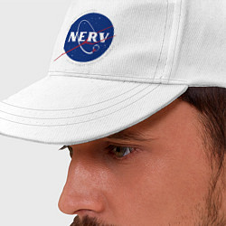 Бейсболка NASA NERV Evangelion, цвет: белый — фото 2