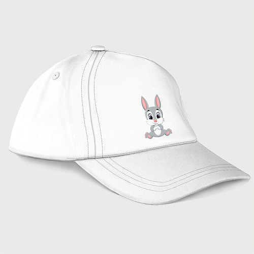 Бейсболка Добрый зайчишка / Белый – фото 3