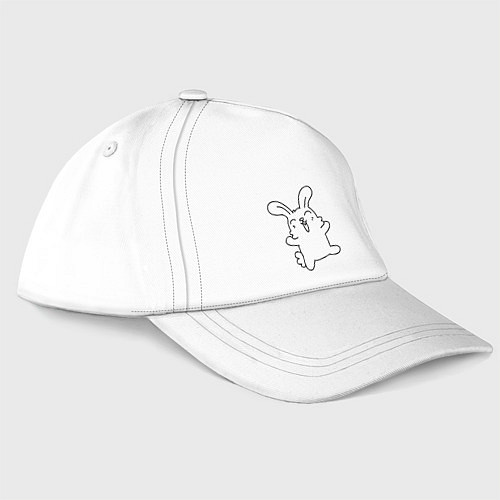 Бейсболка Happy Bunny / Белый – фото 3