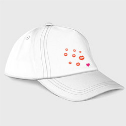 Бейсболка Любовь, цвет: белый