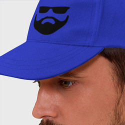 Бейсболка Cтильная борода, цвет: синий — фото 2