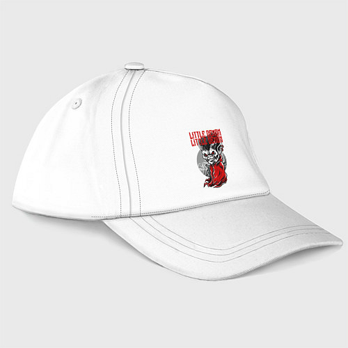 Бейсболка Маленький демон в рубашке / Белый – фото 3