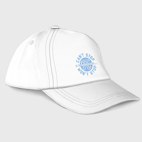 Бейсболка Пи не остановить / Белый – фото 3