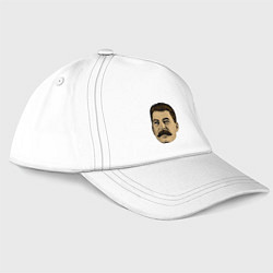 Бейсболка Сталин СССР, цвет: белый