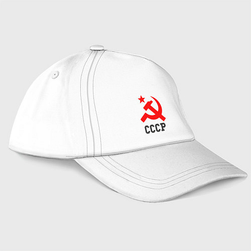 Бейсболка СССР стиль / Белый – фото 3