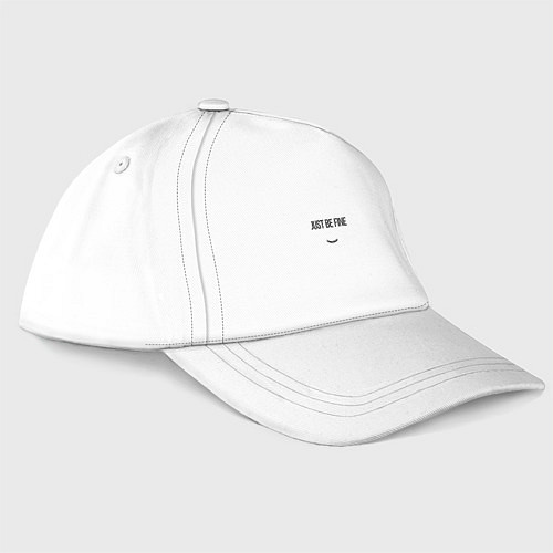 Бейсболка Just be fine / Белый – фото 3