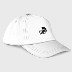 Бейсболка Сёма и медведь, цвет: белый