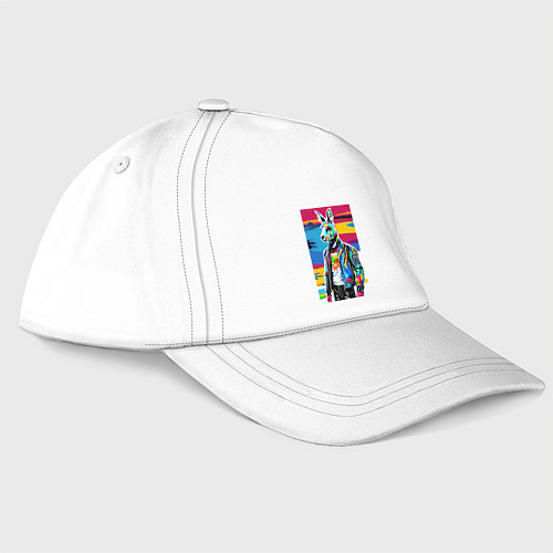 Бейсболка Кенгуру-модник - поп-арт - Австралия / Белый – фото 3