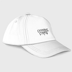 Бейсболка Cannibal Corpse лого, цвет: белый