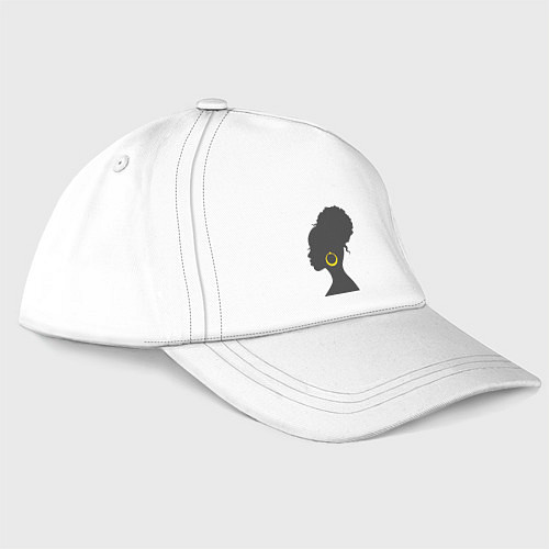 Бейсболка Black girl / Белый – фото 3