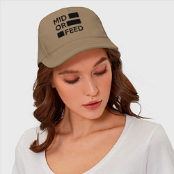 Бейсболка Mid or feed, цвет: миндальный — фото 2