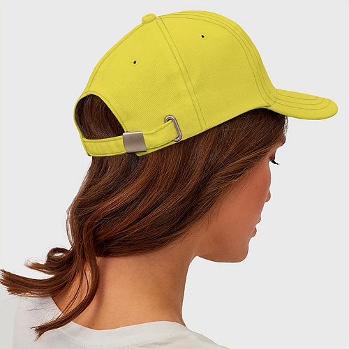 Бейсболка Есть спать велик / Желтый – фото 5
