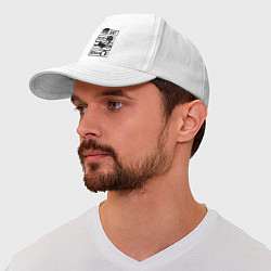 Бейсболка Есть спать летать, цвет: белый — фото 2