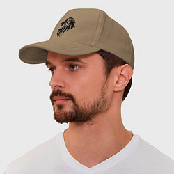 Бейсболка Лев тату, цвет: миндальный — фото 2