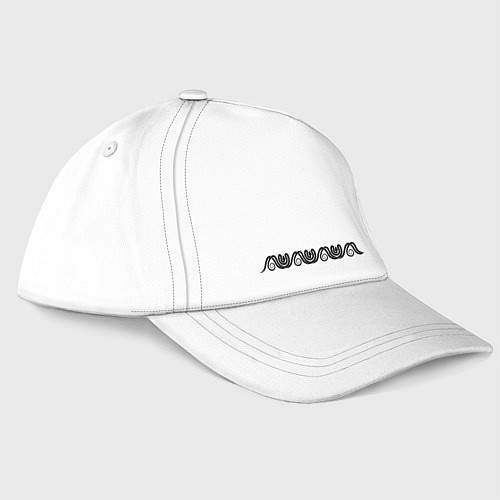 Бейсболка Змеиный узор / Белый – фото 3