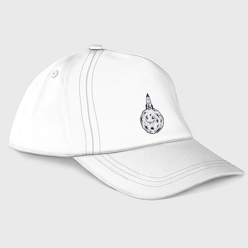 Бейсболка Добрая Луна / Белый – фото 3