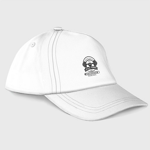 Бейсболка Зож время загружать свои мышцы / Белый – фото 3