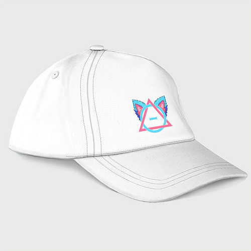 Бейсболка Символ квадробика цветной / Белый – фото 3