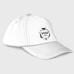 Бейсболка Witchy vibes - Halloween вайб ведьмы, цвет: белый