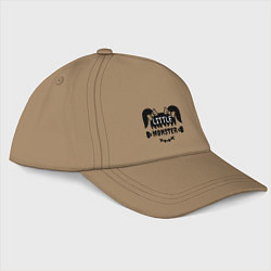 Бейсболка Girl - Little monster, цвет: миндальный