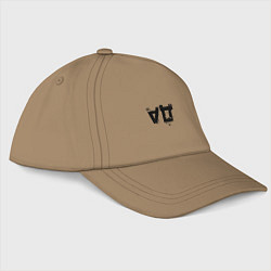 Бейсболка Перевёрнутое да, цвет: миндальный