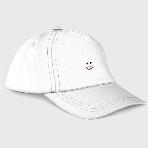 Бейсболка Пиксель смайл / Белый – фото 3