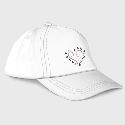 Бейсболка Sancta sanctorum - святая святых / Белый – фото 3