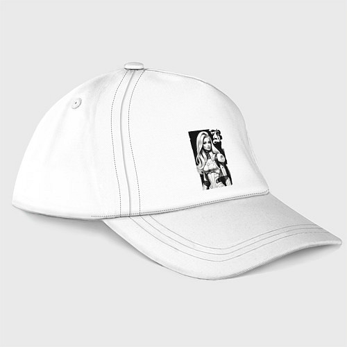 Бейсболка Barbie - sketch ai art fantasy / Белый – фото 3