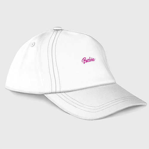 Бейсболка Barbie pink logo / Белый – фото 3