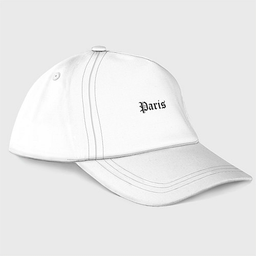 Бейсболка Paris - France / Белый – фото 3