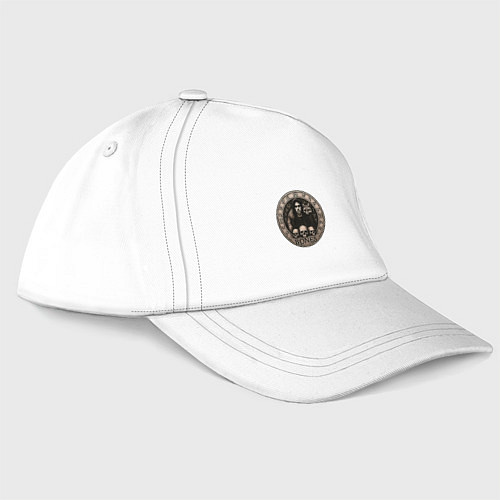 Бейсболка Bones с лисой и черепами / Белый – фото 3