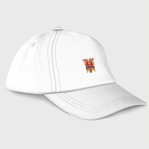 Бейсболка Doom2 logo / Белый – фото 3