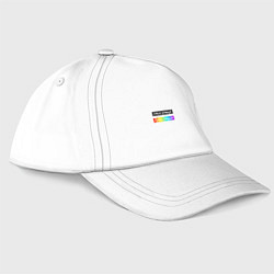 Бейсболка После дождя будет радуга, цвет: белый