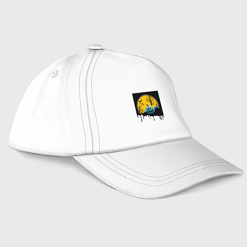 Бейсболка Хэллоуин и пугающие тыквы / Белый – фото 3