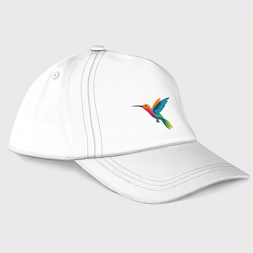 Бейсболка Колибри яркая / Белый – фото 3