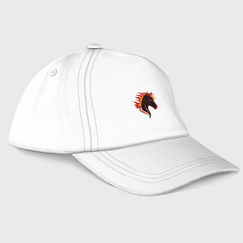 Бейсболка Огненная лошадь, символ года / Белый – фото 3