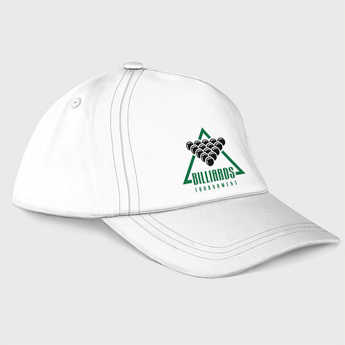 Бейсболка Billiards tournament / Белый – фото 3