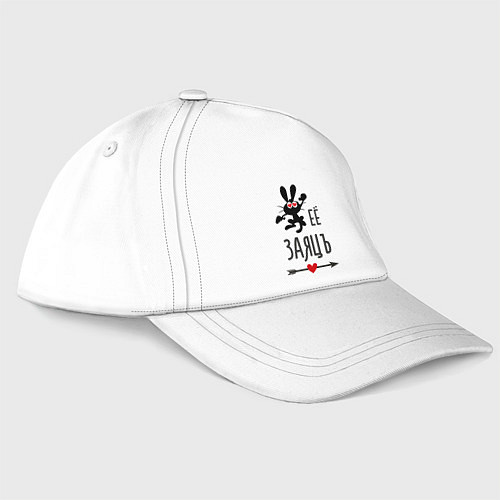 Бейсболка Её ЗаяцЪ / Белый – фото 3