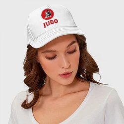 Бейсболка Judo, цвет: белый — фото 2