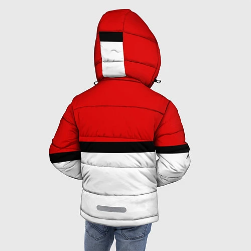 Зимняя куртка для мальчика Покеболл 3 / 3D-Светло-серый – фото 4
